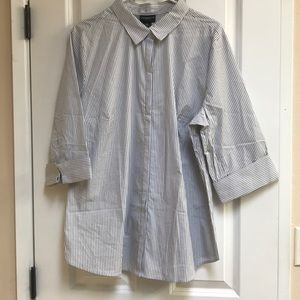 Blouse, button-up 3/4 sleeve